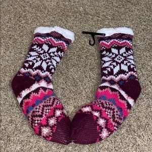 Fuzzy booty socks